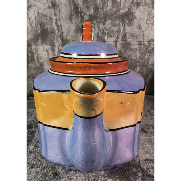 Antique TT Takito Lustre Ware Teapot Hand Painted Floral Hand-Painted - Picture 5 of 9